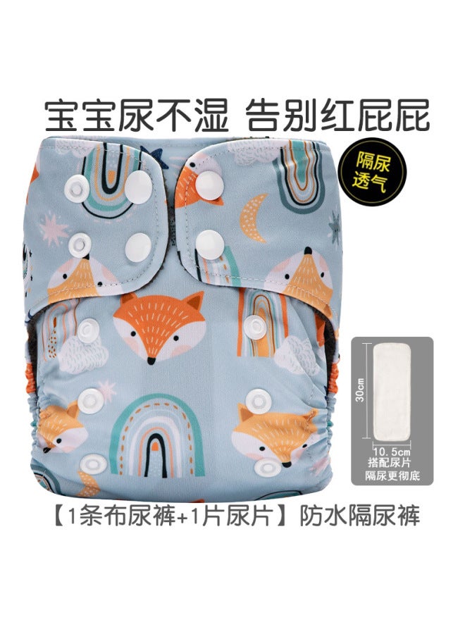 Newborn Baby Diaper Pants Polar Fleece Urine Ring Breathable Washable Baby Training Pants Waterproof Leak-proof Pants