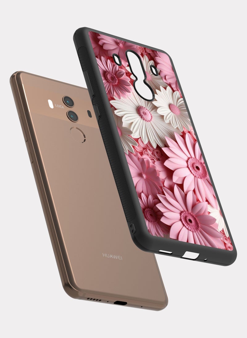 بكسلات كفر هواوي ميت 10 ورود وردي ابيض - Image 2