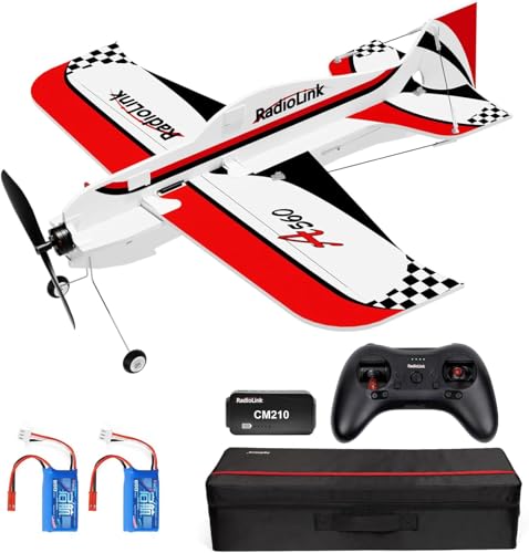 Radiolink A560 Ready to Fly RTF RC Airplane 3D Fixed Wing 580mm Wingspan RC Plane EPP Durable Material 15A ESC Aircraft BymeA Gyro Flight Controller Stabilized for Beginners Kids and Adults - Image 1