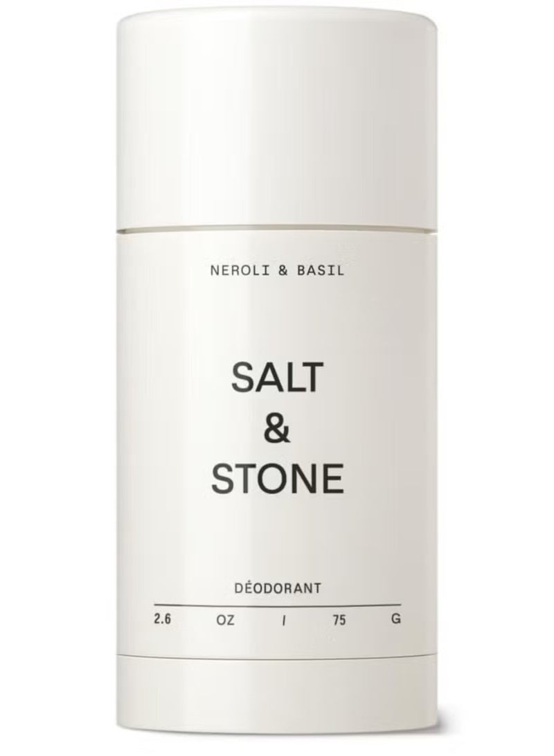 Salt & Stone Deodorant | Extra Strength Natural  Deodorant for Women & Men | Aluminum Free with Seaweed Extracts, Shea Butter & Probiotics (Neroli & Basil) - Image 1