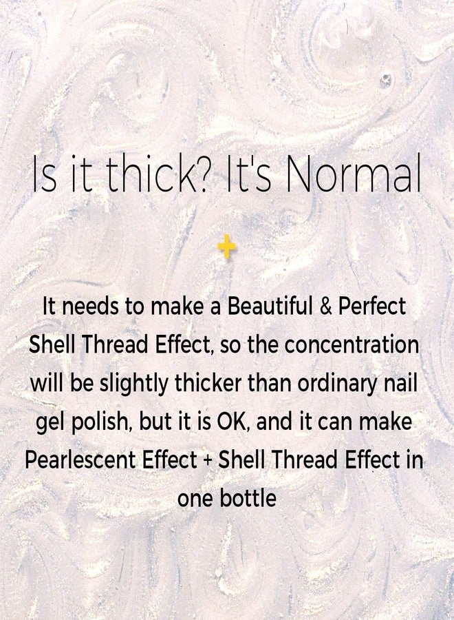 BURANO Pearl Gel Nail Polish - Purple Mermaid Glitter, Shell Thread Sparkle Shimmer UV LED Gel Polish LW6 - Image 5