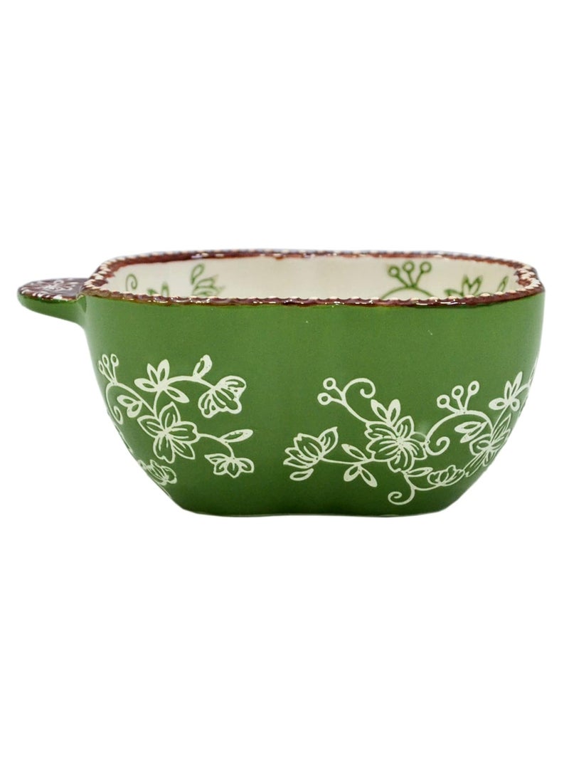 Temp-tations temp-tations® Floral Lace Bakeware Set,Set of 2 Square Soup and Sandwich Set- Green  - Image 2