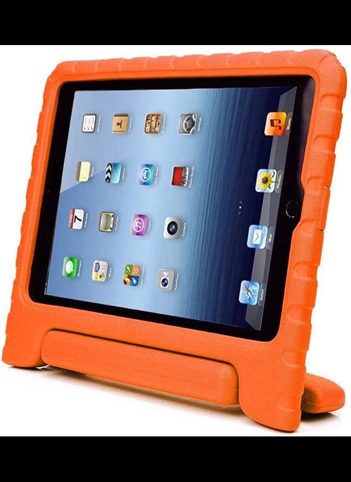 Kids Childrens Shockproof Foam Handle Stand Case Cover for Apple iPad Air Orange
