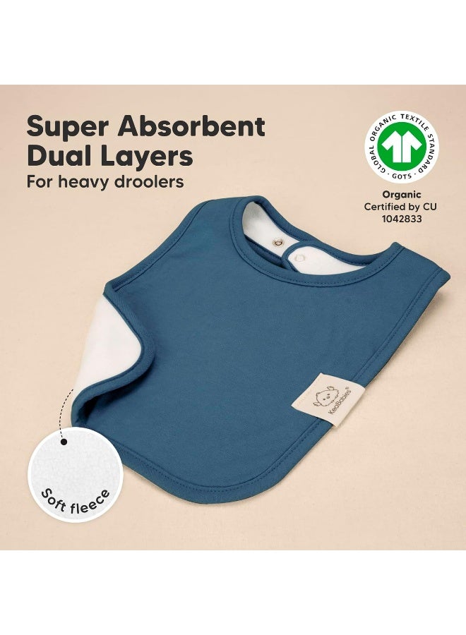 KeaBabies 8-Pack Organic Baby Bibs for Boys, Girls - Super Absorbent Cotton Drool Bibs for Baby Girl & Boy, Teething Toddler, Drooling Newborn, Ultra Soft & Machine Washable (Cruise) - Image 4