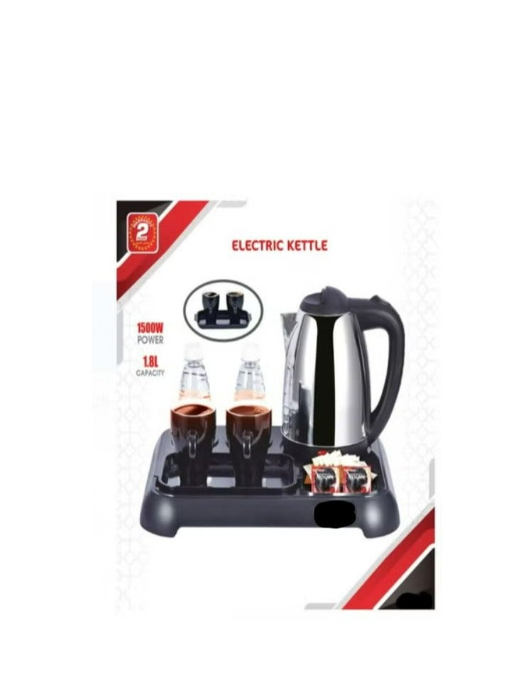 Electric Hotel kettle 1500W 1800 ML With 2 Cups
