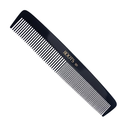 ROOTS - Professional Hair Cutting Comb | Dual Teeth For Styling & Detangling | Round Teeth Prevent Hair Damage | For Women with Straight & Wavy Hair | Wet & Dry use | Length - 8.1 Inch | Model No. 101 - Image 1