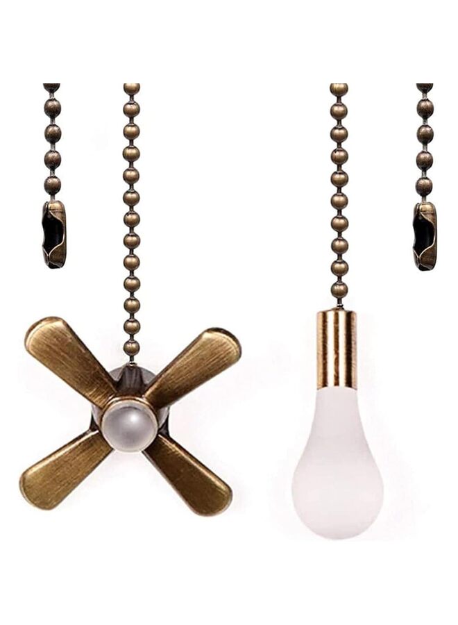Ceiling Fan Pull Chain Extender, 12"Extra Long with Decorative Frosted Glass Bulb and Fan Cord, Fit All Standard 3mm Diameter Ceiling Fans and Light Fixtures Factory Pull for Ceiling  - Image 1