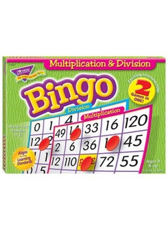 Trend Enterprises : Multiplication & Division Bingo Game Exciting Way For All To Learn 2 Games In One! Play 8 Different Ways Great For Classrooms And At Home 2 To 36 Players For Ages 9 And Up  - Image 2