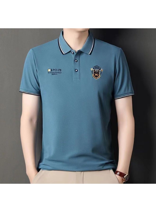 POLO Men's Polo Shirt Short-sleeved Top Daily Fashion T Shirts Men Clothing - Image 2