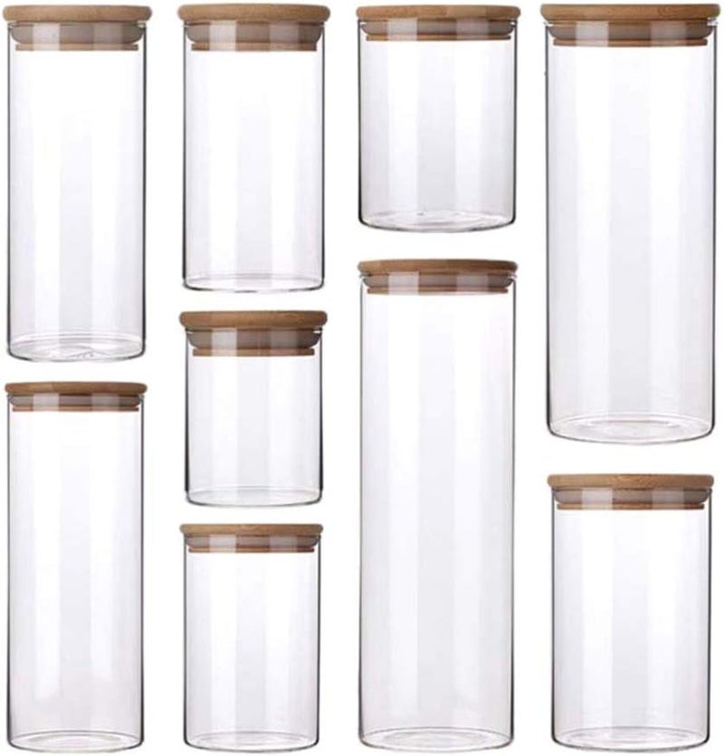 comfrt Airtight Food Storage Container High Borosilicate Glass Jar Kitchen Pantry Organization Dry Food Containers Sealed Jars With Lids (450ml) - Image 5