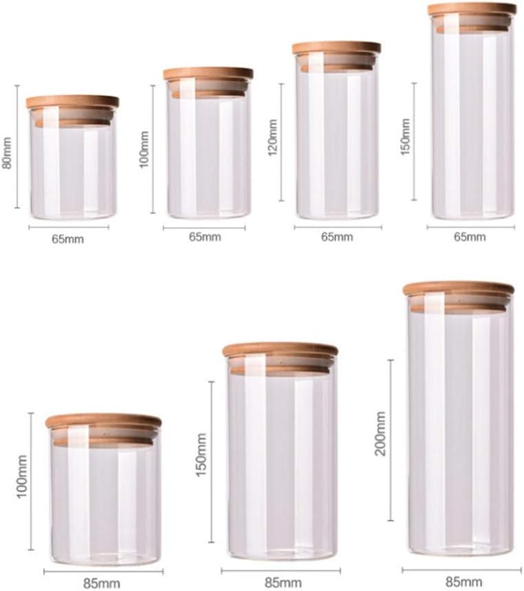 comfrt Airtight Food Storage Container High Borosilicate Glass Jar Kitchen Pantry Organization Dry Food Containers Sealed Jars With Lids (450ml) - Image 4