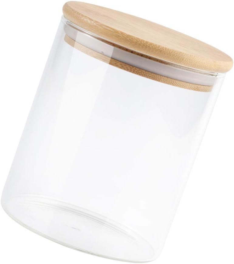 comfrt Airtight Food Storage Container High Borosilicate Glass Jar Kitchen Pantry Organization Dry Food Containers Sealed Jars With Lids (450ml) - Image 1
