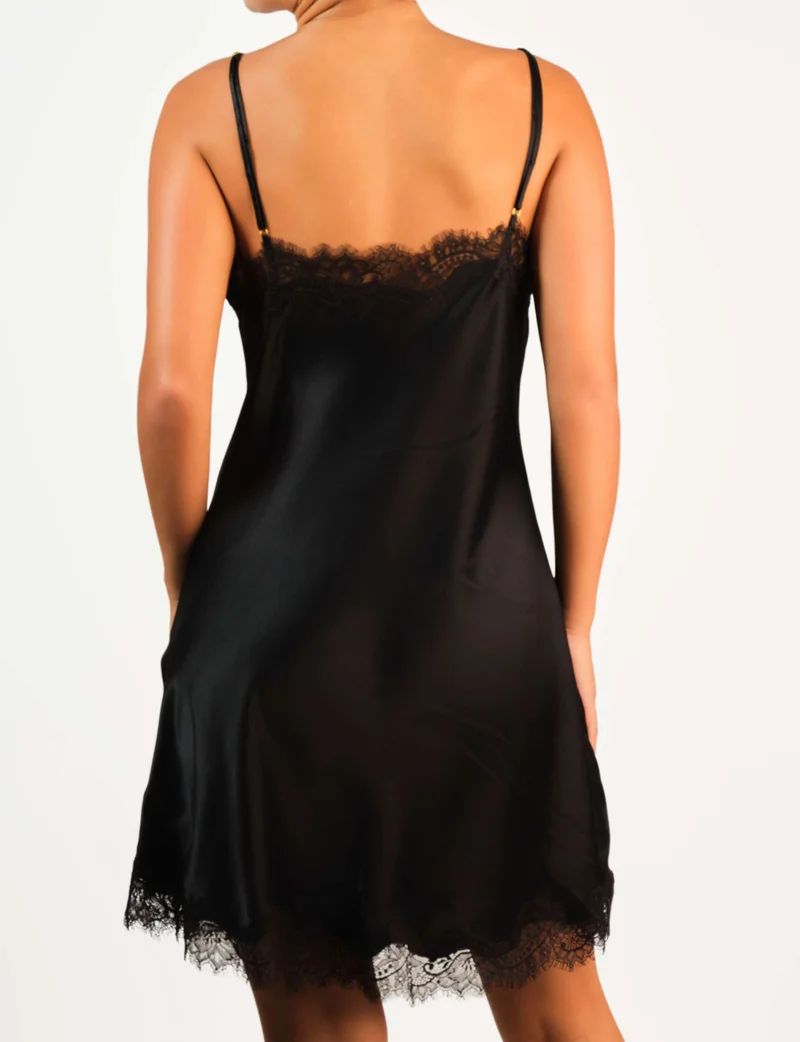 Sainted Sisters Sainted Sisters Silk Slip Lace Trim