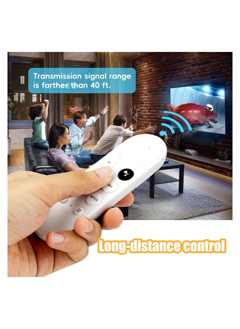 Generic - Universal Remote Control Replacement Compatible with Google Chromecast 4k Snow - Image 1