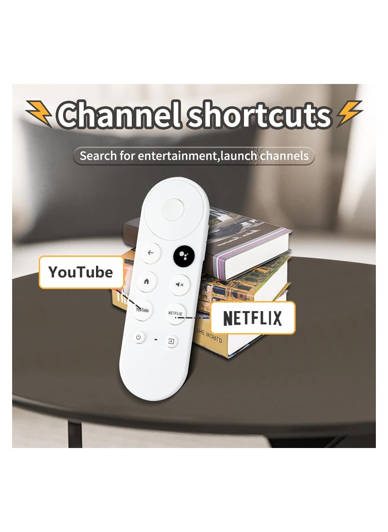 Generic - Universal Remote Control Replacement Compatible with Google Chromecast 4k Snow - Image 1