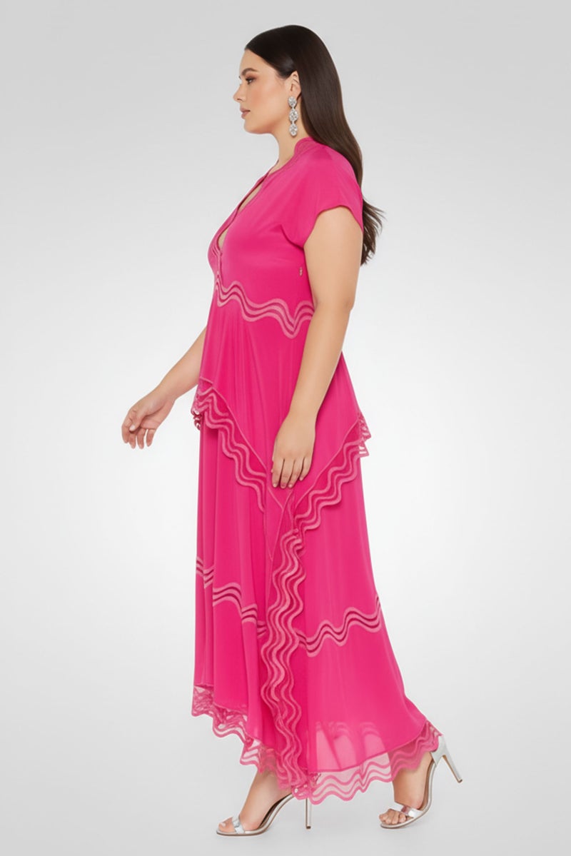 STELLA MCCARTNEY Women Plain Maxi Dress, Pink - Image 3