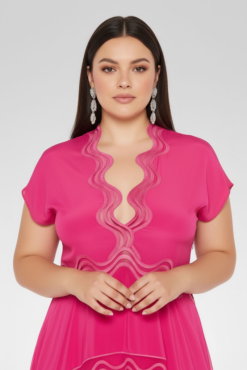 STELLA MCCARTNEY Women Plain Maxi Dress, Pink - Image 2