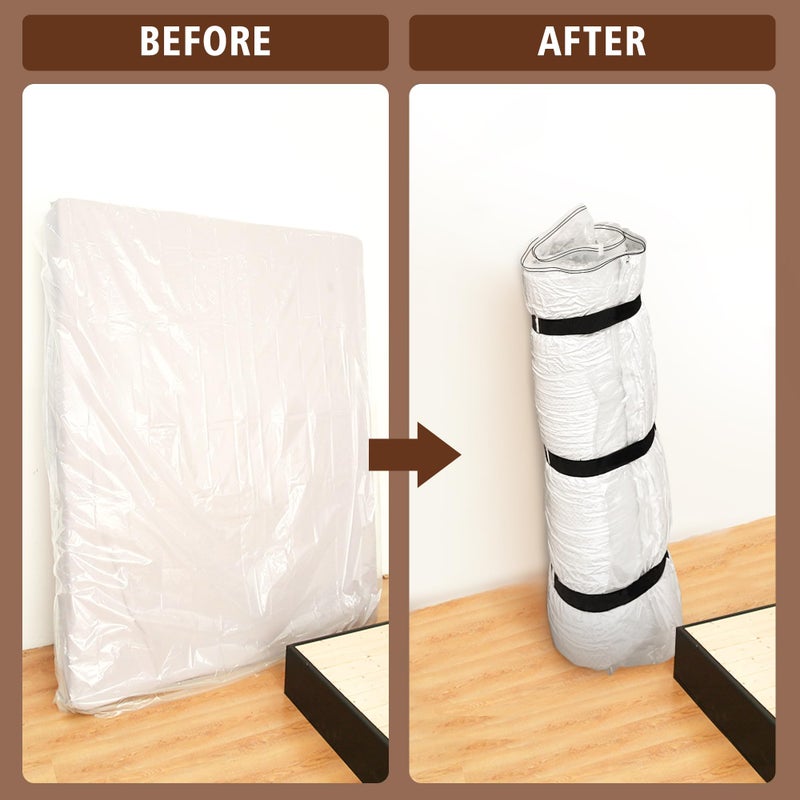 VacPack Queen Full Mattress Storage Vacuum Bag for Moving Storage, for Memory Foam Latex Mattress Thick and Tear Resistant - Image 5