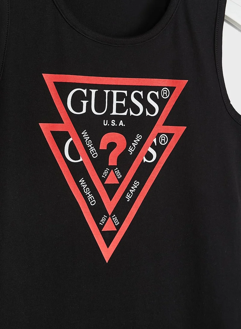 GUESS Kids Eco Layered Logo Dress