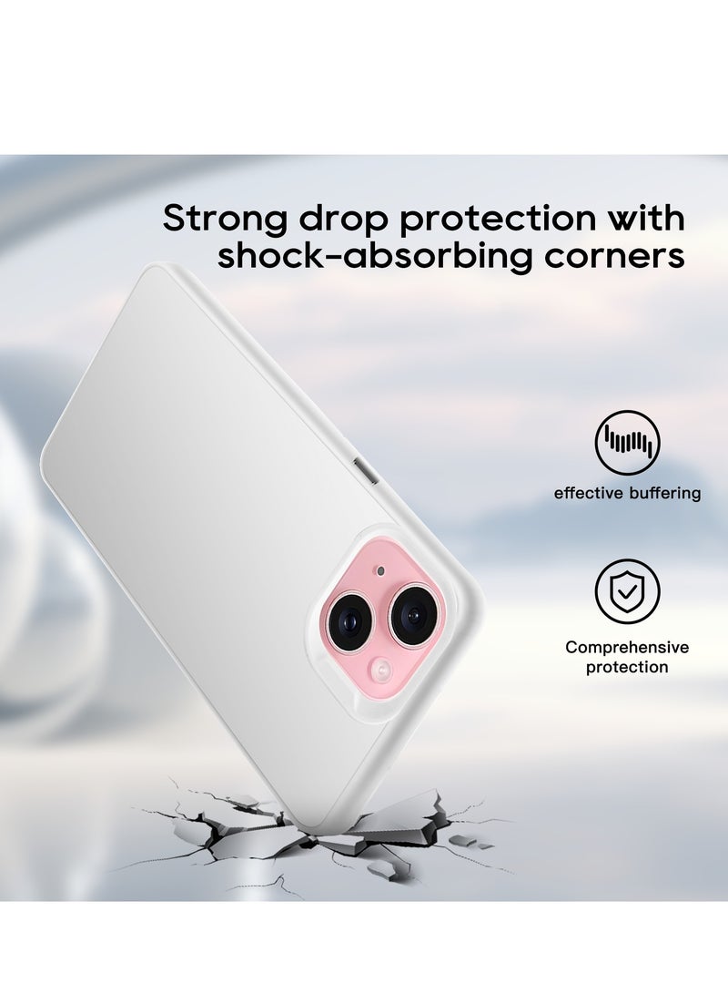LiuShan iPhone 15 Case, Slim TPU Bumper Phone Cover,360°Full Body Shockproof Protective Phone Case for iPhone 15 - Image 3