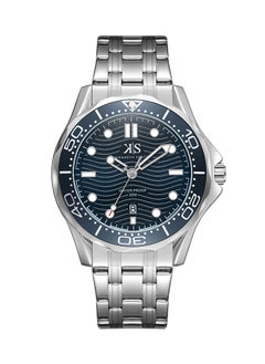 Kenneth Scott Men's Quartz Movement Watch, Analog Display and Stainless Steel Strap - K22009-SBSN, Silver