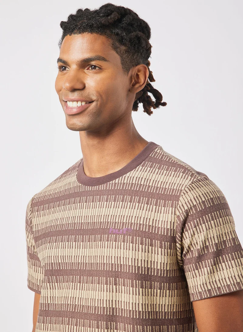 HUF Striped Crew Neck T-Shirt