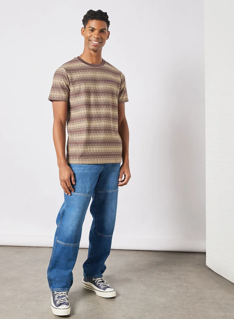 HUF Striped Crew Neck T-Shirt