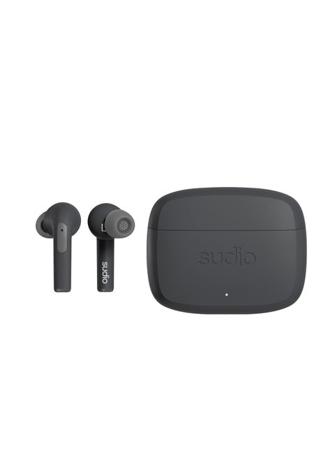 Sudio N2 Pro True Wireless Bluetooth in-Ear Earbuds with ANC - Multipoint Connection, IPX4 Water Resistant, USB-C and Wireless Charging, Microphone, 30h Play Time with Charging Case (Black)