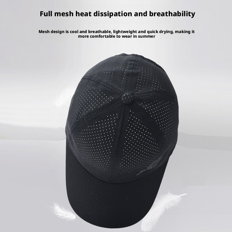 Summer Quick Dry Mesh Sun Hat for Men, Adjustable Baseball Cap - Image 3