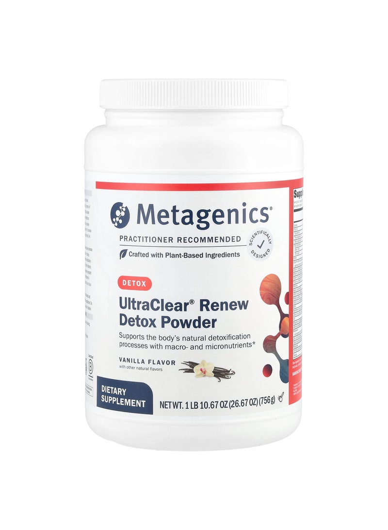 Metagenics UltraClear® Renew Detox Powder, Vanilla, 26.67 oz (756 g)