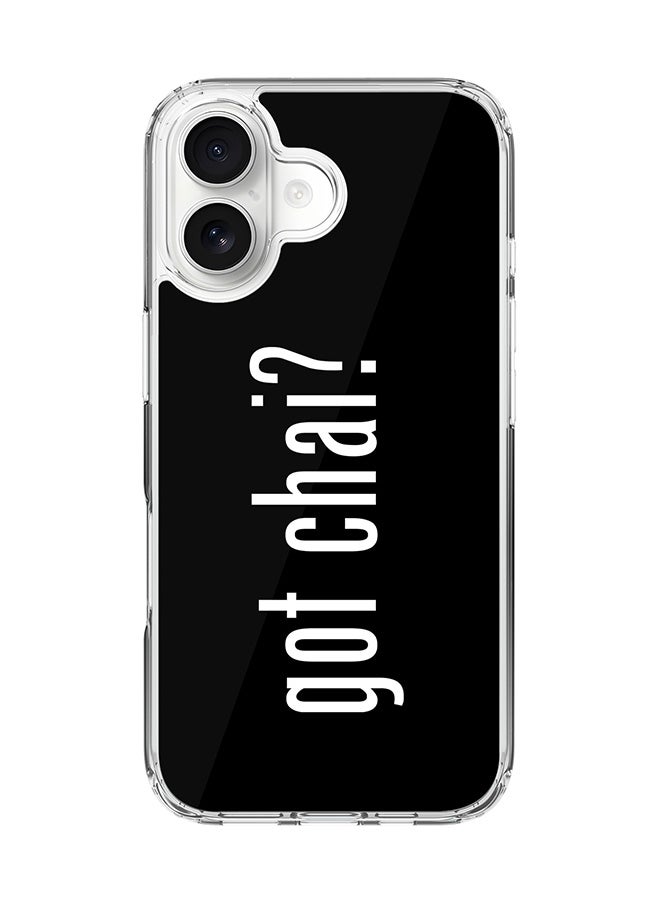 Stylizedd Classic Clear MagSafe Case for iPhone 17 , Hybrid Soft Case Flexible Edges Anti Drop TPU PC Gel Thin Transparent Cover [ Designed for iPhone 17 ] - Got Chai