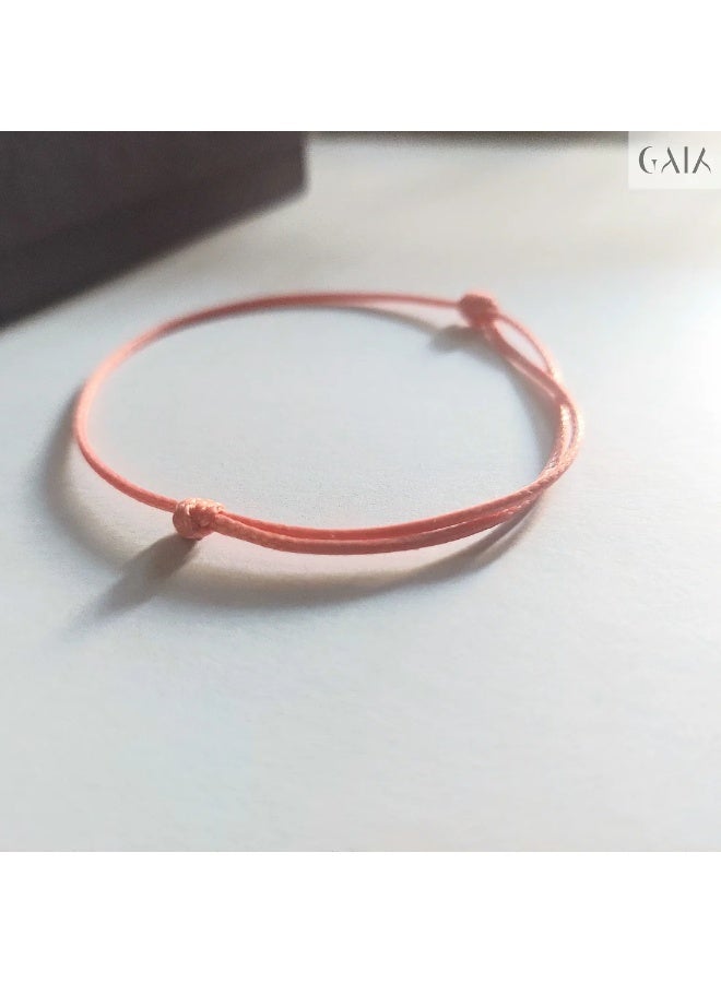 غايا سوار جايا خيط الهمس وردي - تصميم رفيع قابل للتعديل - Image 1