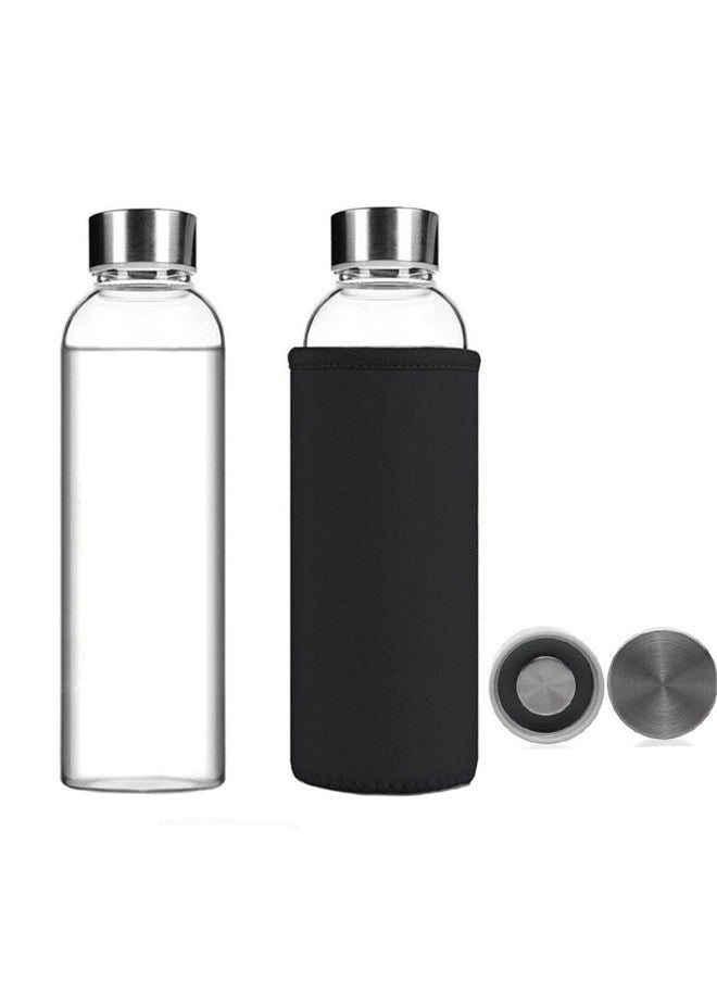 yongsheng New Outdoor Sports Portable Water Bottle Clear/Silver 550ml，  Leak Proof Lid Reusable Eco Friendly  - Image 2