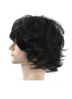 Gasin New Fashion European And American Brazilian Fluffy Natural Curly Men's Wigs Black  - Image 2