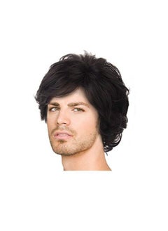 Gasin New Fashion European And American Brazilian Fluffy Natural Curly Men's Wigs Black  - Image 3