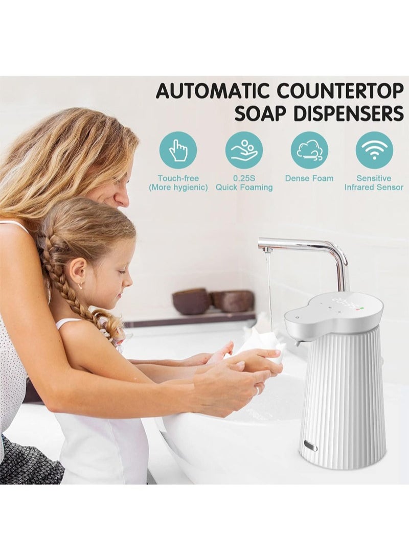Sharpdo Automatic Smart Sensor Foaming Soap Dispenser Touchless Three-level Adjustment Auto Liquid Soap Dispenser For Bathroom Kitchen Washroom USB Rechargeable  - Image 3