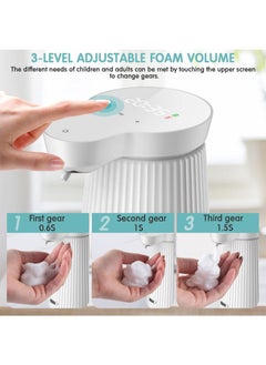 Sharpdo Automatic Smart Sensor Foaming Soap Dispenser Touchless Three-level Adjustment Auto Liquid Soap Dispenser For Bathroom Kitchen Washroom USB Rechargeable  - Image 4