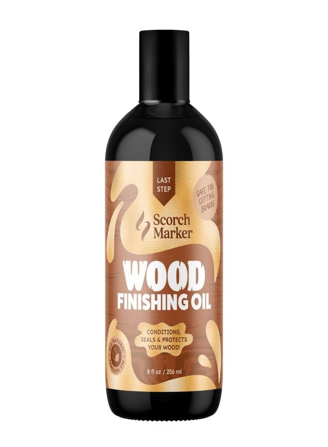 SCORCH MARKER Cutting Board Oil - Food Safe Butcher Block & Wood Finishing Oil Conditioner, Made with Food Grade MCT Oil, for Kitchen Utensils & Wood Crafts, Mineral Oil-Free (8OZ) - Image 1