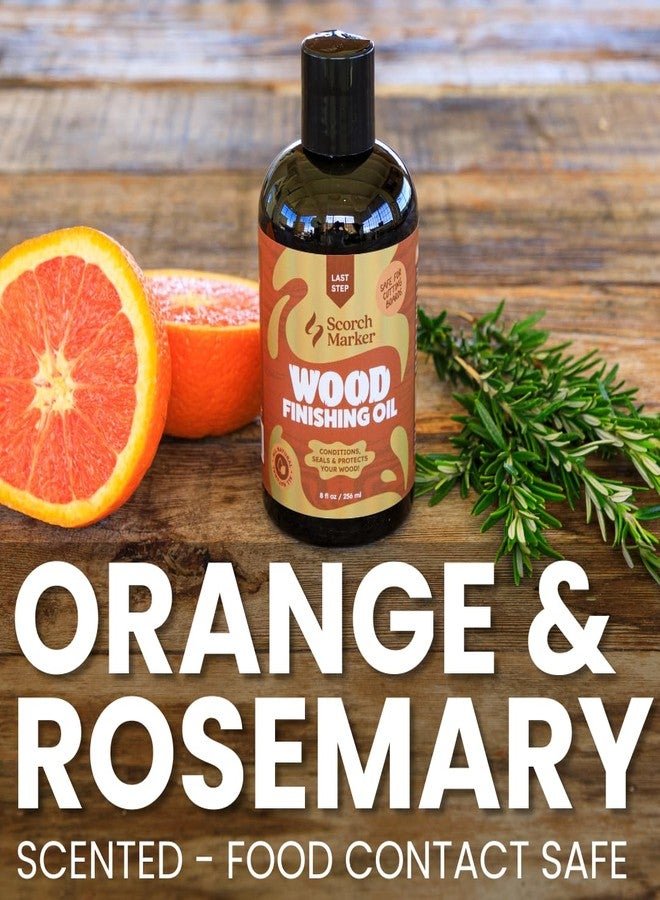 SCORCH MARKER Cutting Board Oil - Food Safe Butcher Block & Wood Finishing Oil Conditioner, Made with Food Grade MCT Oil, for Kitchen Utensils & Wood Crafts, Mineral Oil-Free (8OZ) - Image 3