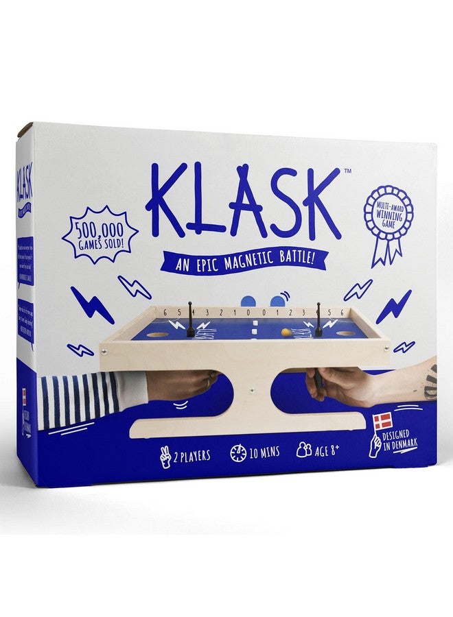 Klask : The Magnetic Award-Winning Party Game Of Skill - For Kids And Adults Of All Ages That’S Half Foosball, Half Air Hockey - Image 1