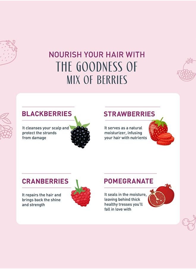 Vatika Naturals - Vatika Naturals Fruitamin Hair Conditioning Mask| Very Berry Smoothie with Cranberries, Blueberries, Strawberries and Pomegranate and Vitamins A, E & F - 350g - Image 1