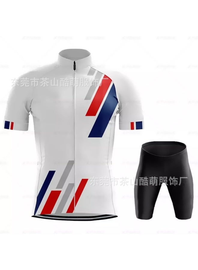 Step-in Cycling Clothes Summer Short-sleeved Cycling Suit Men's And Women's Cycling Clothes Outdoor Road Bike Cycling Clothes