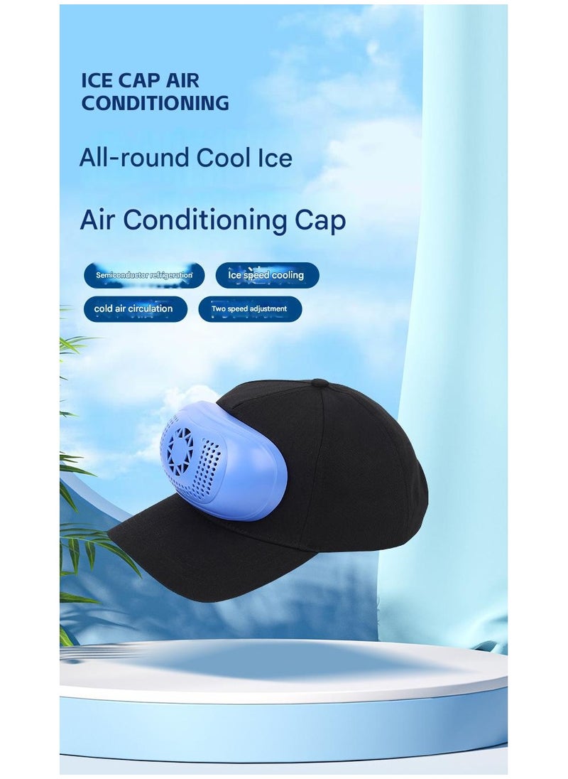 Summer cooling air conditioning cap, ice sensitive cooling cap, cold air fan cap, outdoor air conditioning fan cooling device, sunshade cap - pzsku/Z1E11E0A28669B47C6370Z/45/_/1740898886/31fefce6-fda0-411d-a58e-04eed54a09ff