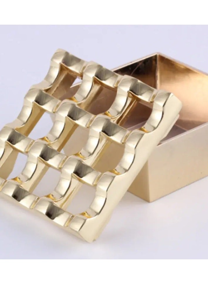 Metal 9 Square Hole Cubes Windproof Indoor Outdoor Patio Home Office Living Room Hotel - Image 2