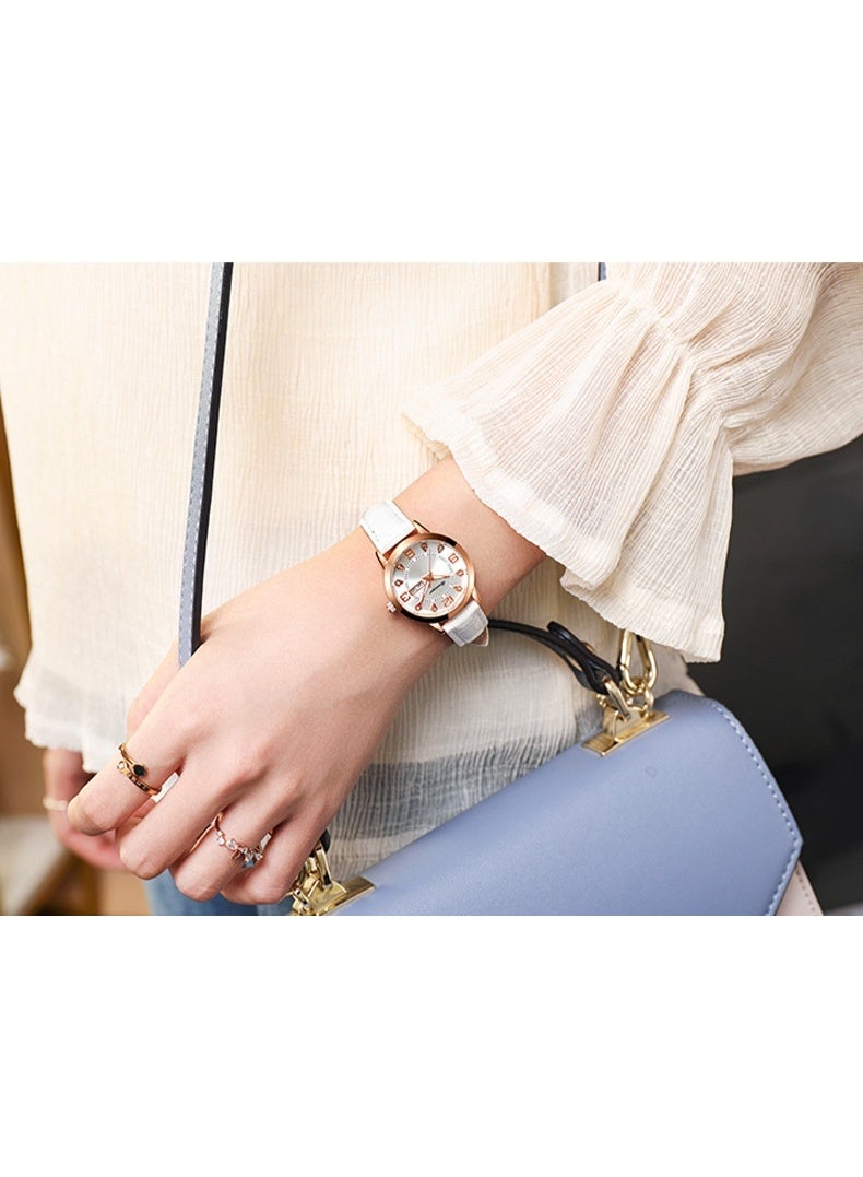 BONARGER Women's Premium Leather Waterproof Luminous Quartz Watch With A Luxurious Feel. - Image 2