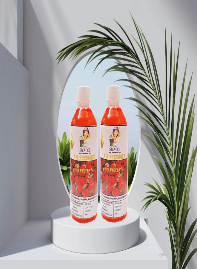 swacch Air Freshner For Home, Hotels I Work Space & Office I Long Lasting I Ready to use I Water Based I Strawberry 200ml Pack of 2 - Image 2