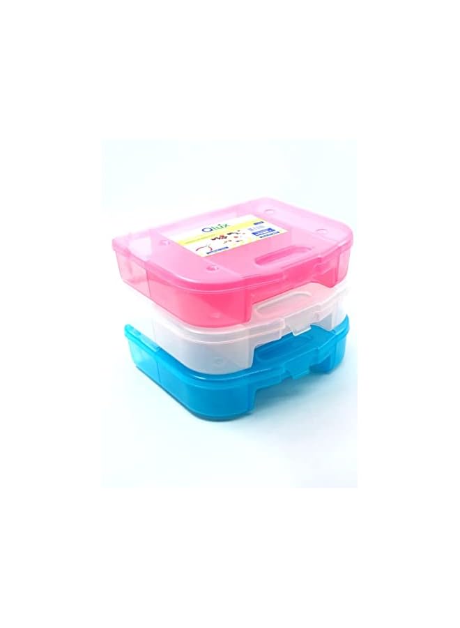QLUX 3 Piece Plastic Jewelry Organizer Box Set - Image 2