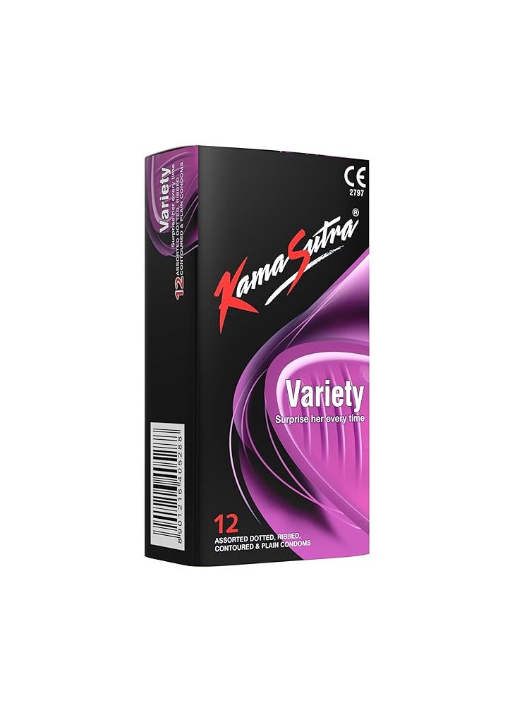 KAMASUTRA Variety Condoms Pack of 12
