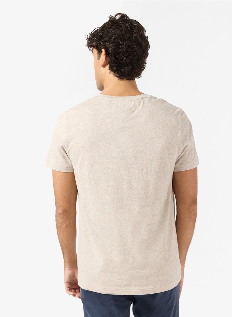 TOMMY HILFIGER Logo Embroidery Slim Jersey T-Shirt - Image 2