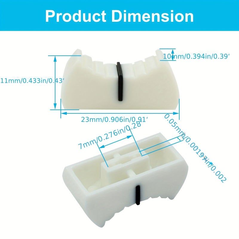 20 قطعة من أغطية المخفف البديلة لشرائح الانزلاق المستقيمة - Image 2
